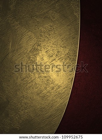 The template for the inscription. Gold and red texture.