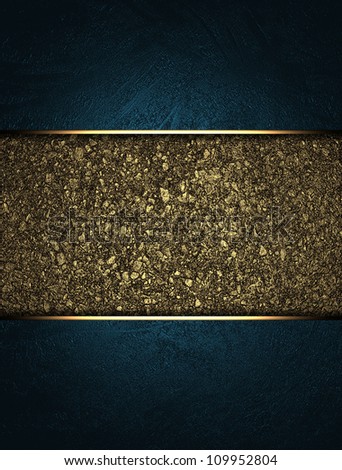 The template for the inscription. Blue background with a gold nameplate for writing (with the relief of the sand).