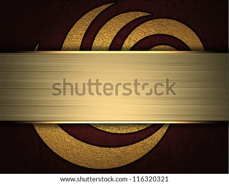 The template for the inscription. Red Background with gold pattern and gold nameplate.