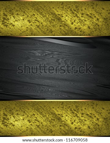 The template for the inscription. Gold Background with black nameplate for writing.