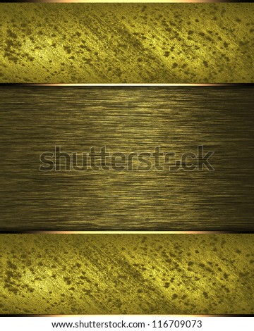 The template for the inscription. Gold Background with gold nameplate for writing.