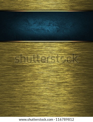The template for the inscription. Gold Background with blue nameplate for writing.