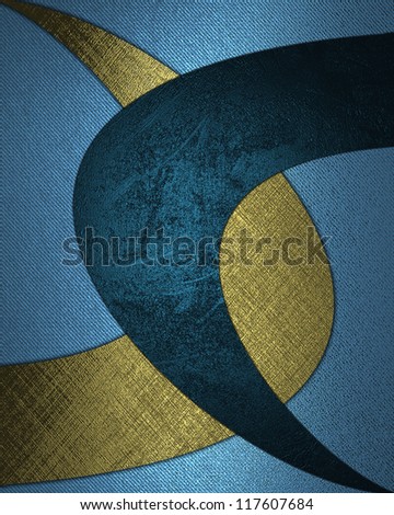The template for the inscription. Blue background with abstract patterns of blue and gold color.