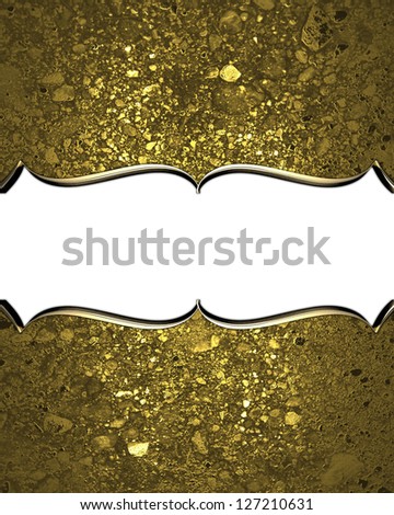 Design template - Gold rich texture with White frame and gold trim