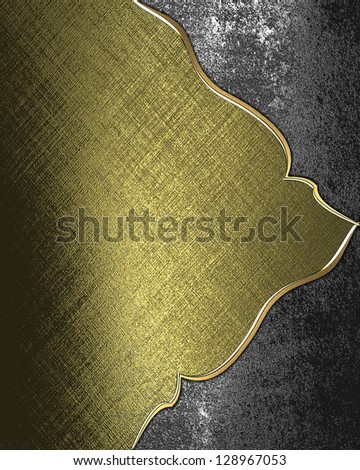 Design templates - Gold rich texture with iron angles and gold trim