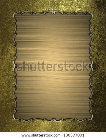 Design templates - Golden texture in golden frame with pattern