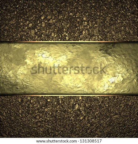Design template - Gold texture dust with gold edges and gold trim