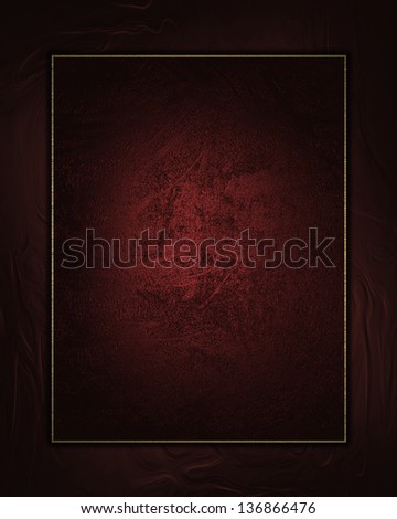 Red background with red nameplate with gold edges.  Template design. Template for writing text. Template website