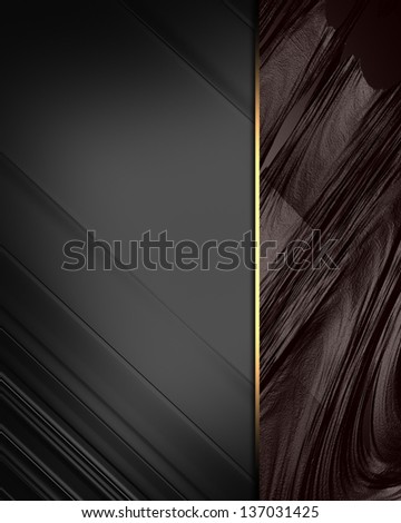 Template for design. Brown background with black elegant texture. Design for website