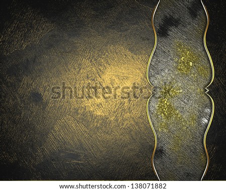 Grunge brown background with old rusty plate. Design template