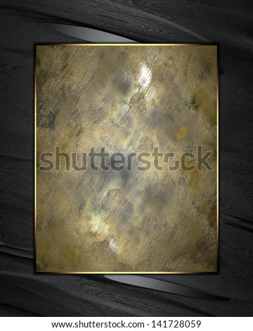 Abstract black background with a vintage sign. Design template. Design for website