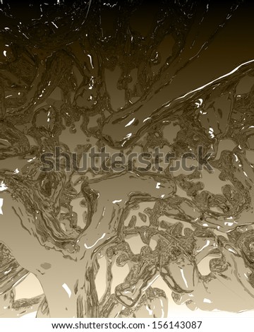 Abstract background showing the pattern created by swirling sparkling brown water reflecting the sunshine