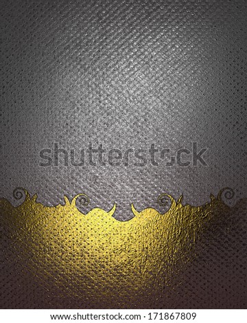 metal texture background with gold pattern.