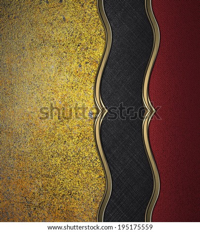 Yellow Background of red and black texture. Design template. Template for site