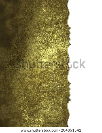 Template Luxury golden texture with pattern edges. Design template. Design site
