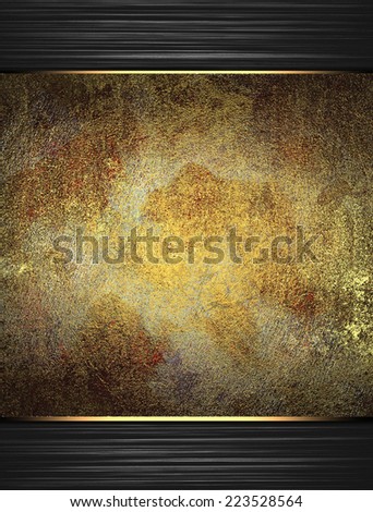 Abstract black background with white lines to the old metal plate. Design template. Design site