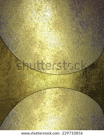 Abstract metal texture with cut metal and gold color