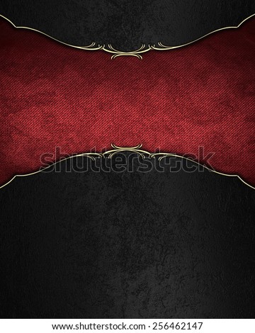 Black velvet background with red velvet tablet. Template design for text. Template for site