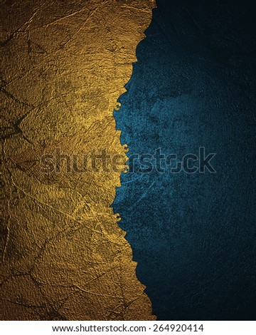 Element for design. Template for design. Gold and blue texture. abstract background