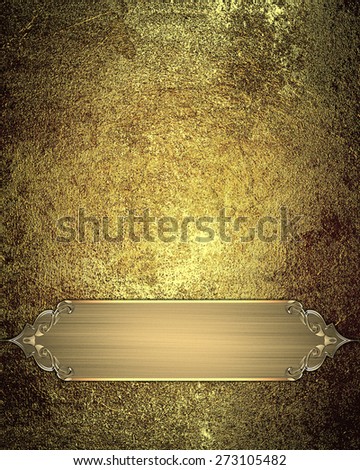 Element for design. Template for design. Grunge texture with a sign