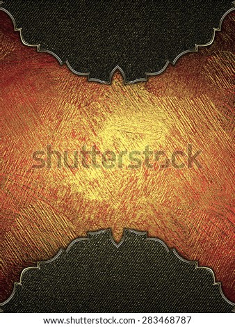 Red background with black frame. Element for design. Template for design. Abstract grunge background.