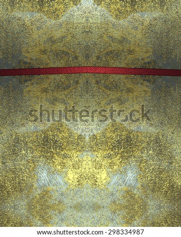 Grunge background of old and scratched metal plates with red cutout. Element for design. Template for design.