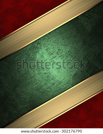 Abstract gold frame with red edge. Element for design. Template for design. copy space for ad brochure or announcement invitation, abstract background