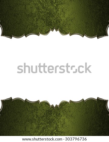 Grunge green texture with white frame. Element for design. Template for design. copy space for ad brochure or announcement invitation, abstract background