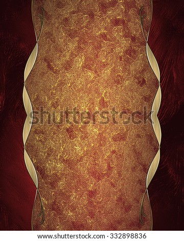 Red yellow texture with red frame. Element for design. Template for design. copy space for ad brochure or announcement invitation, abstract background