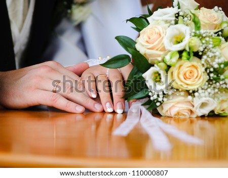 Bride & Groom, Hand married