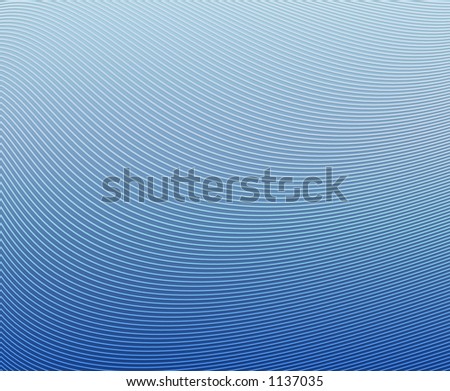 Very fine wavy lines on graduated blue. May display with moire effect