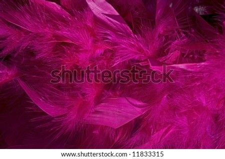 Soft focus close-up macro of purple feather boa