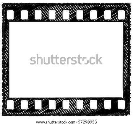 holes film. artwork of 35mm film frame