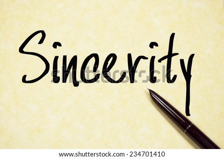 Sincerity Essay