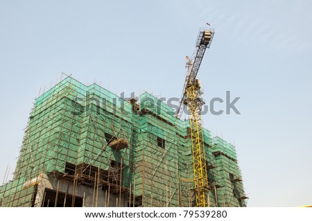 A construction site in China