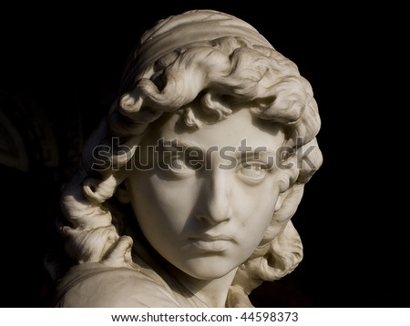 Marble statue portrait
