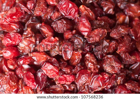 Dried barberry berries