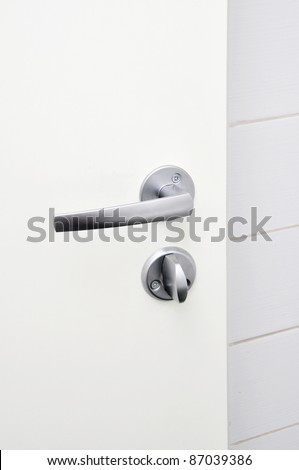 white door knob