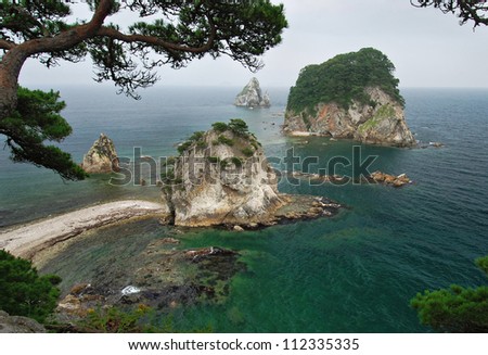Beautiful landscape / seascape, Sea of Japan, Primorye, Russia, Far Eastern Maritime preserve