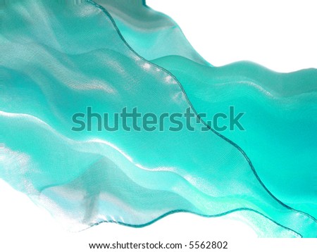 Turquoise flying silk