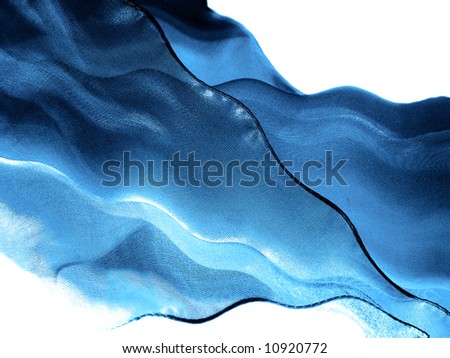 Dark blue flying silk