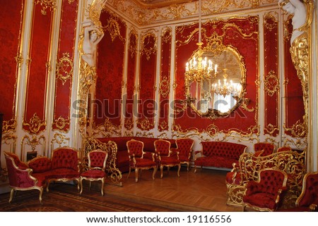 stock photo : Boudoir for empress, palace in Saint Petersburg, Russia