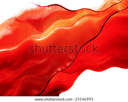 Red flying silk