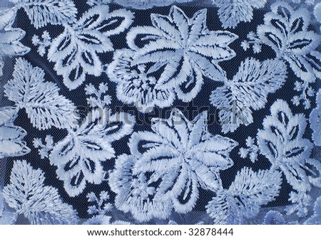White guipure, embroidery on cloth - texture, design element