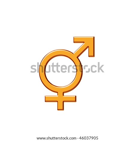 stock photo : Symbol of unity (male and female beginnings), love logo,