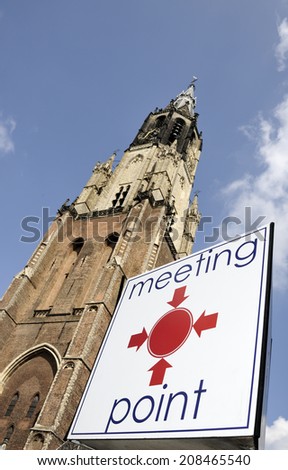 Meeting point in front of the New Church in Delft