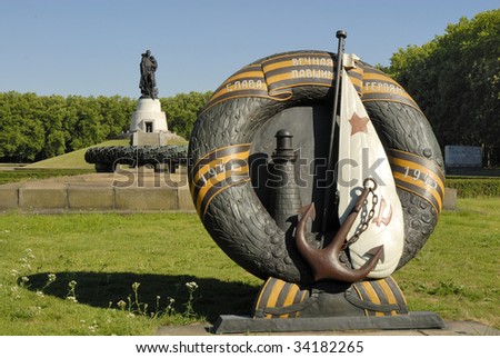 Soviet War Memorial in Treptower Park, Berlin, Germany.To commemorate the 20,000 Soviet soldiers who fell in the Battle of Berlin in April-May 1945