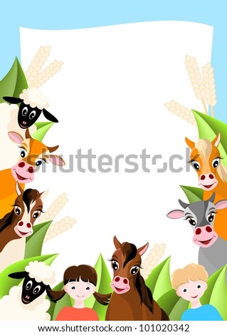 Farm Animals Background