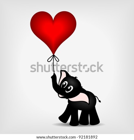 black heart balloons