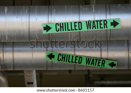 Water Pipes at a steam powered electric plant